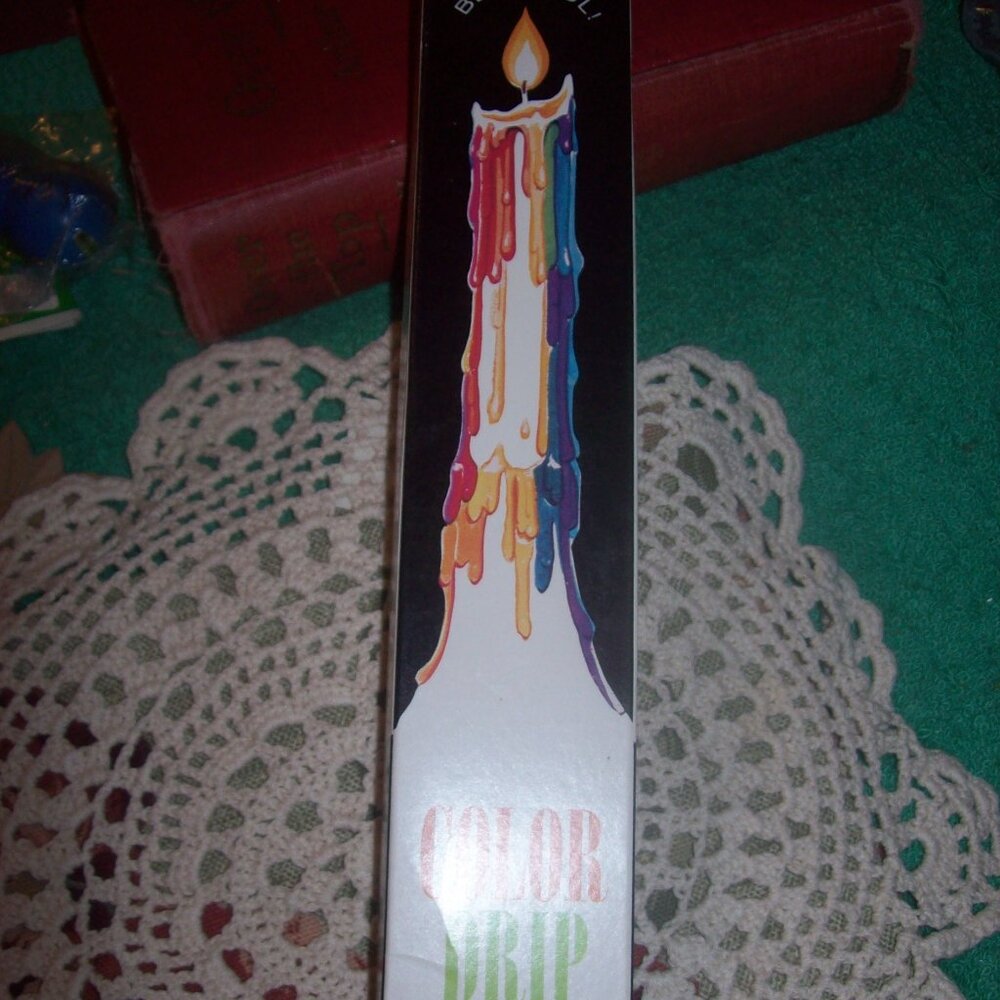 NIB Vintage Multi-color drip candles USA
